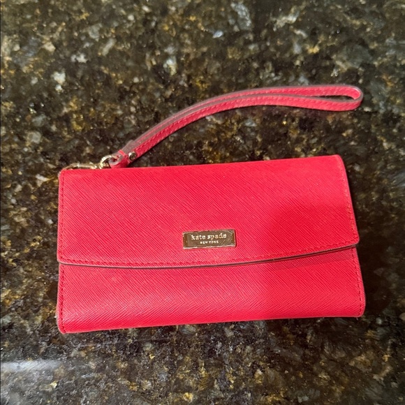 Kate Spade Vibrant Red Wristlet Clutch - Picture 7 of 7